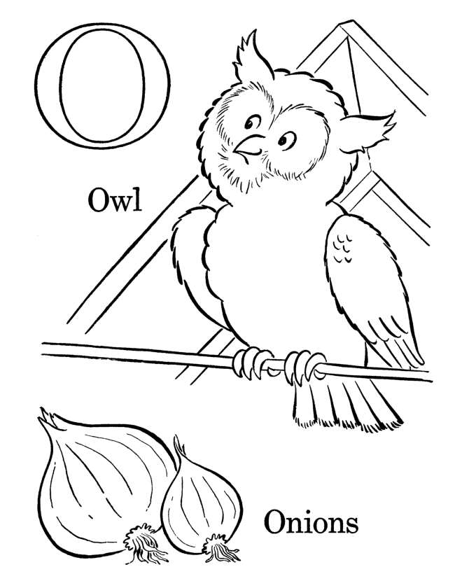 Bluebonkers Free Printable Alphabet Coloring Pages Letter O