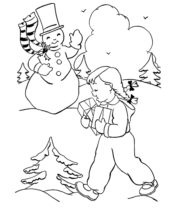 Christmas theme coloring pages