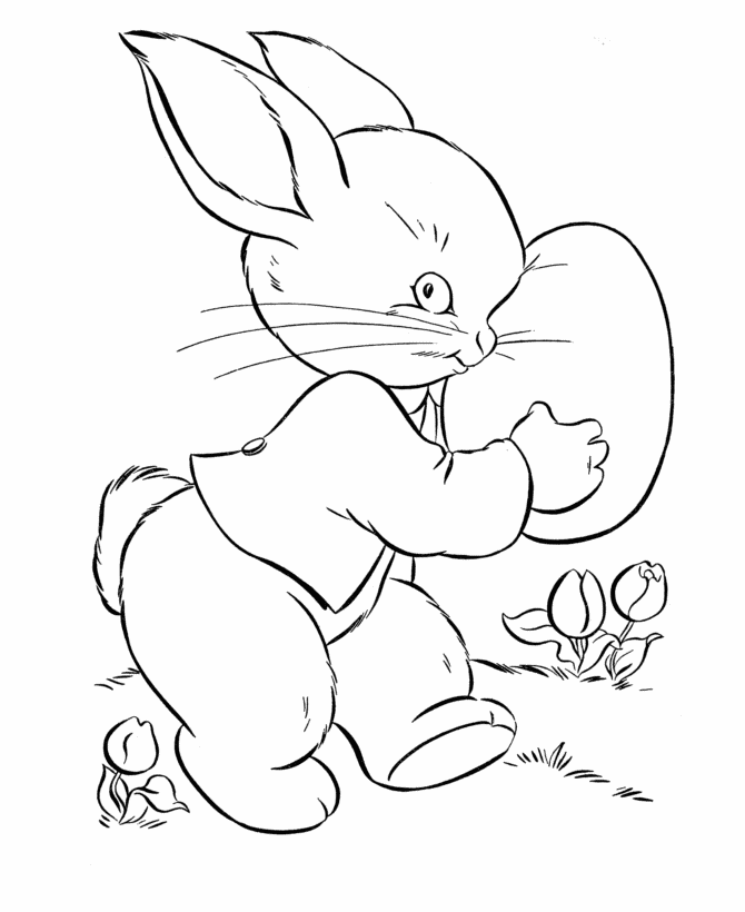 Easter Bunny Coloring page