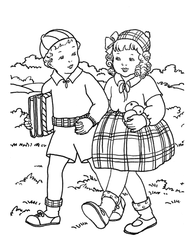 i went walking coloring pages - photo #32