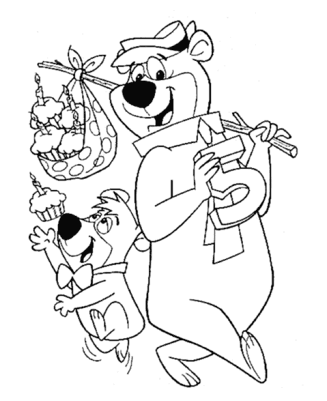  Yogi Bear Coloring page