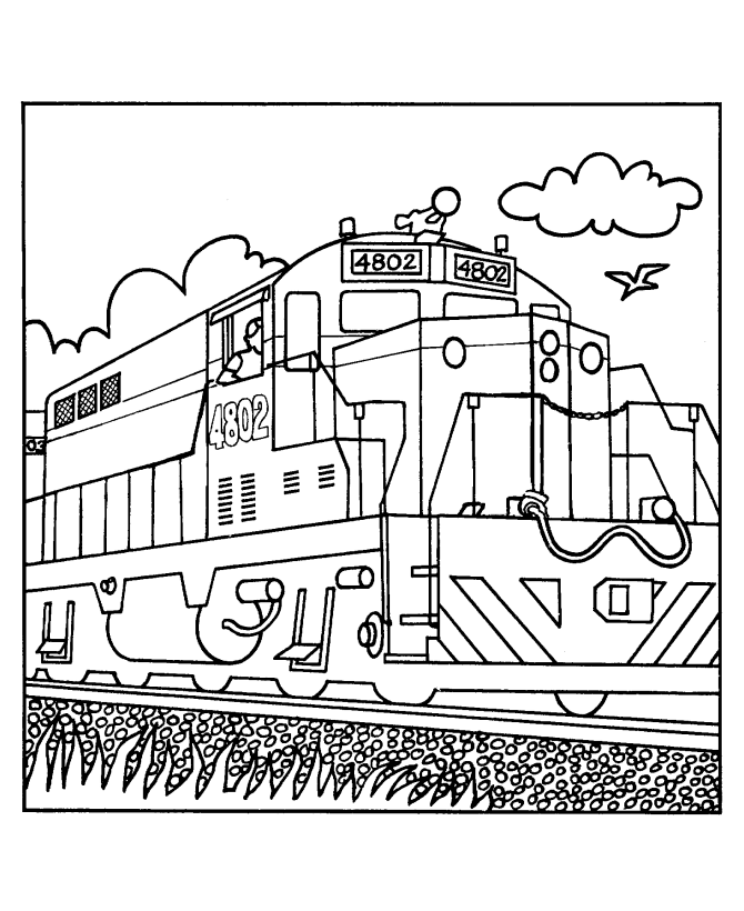 diesel train coloring pages